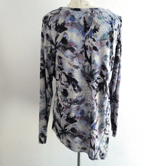 VERA WANG Assymetric Hem Tunic Blouse - Picture 2 of 4